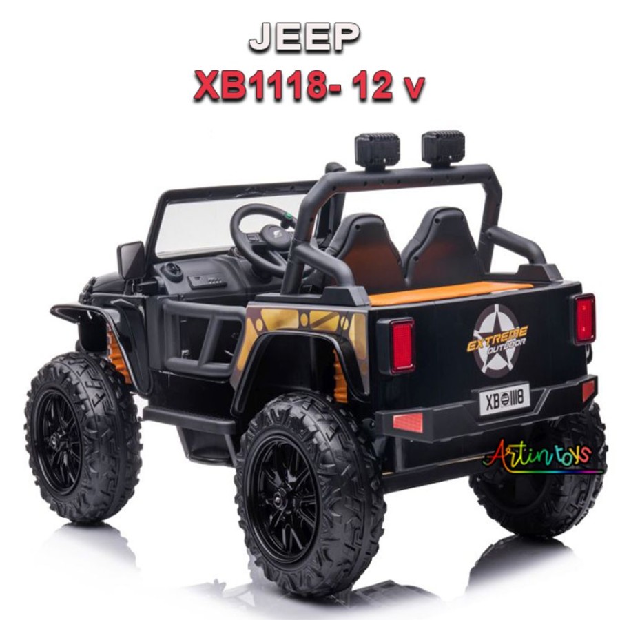 12 V Jeep Xb-1118 Kids Ride On Car Black | Artin Toys Wholesale