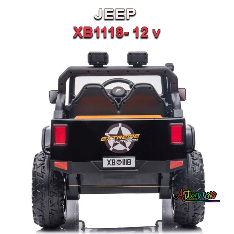 12 V Jeep Xb-1118 Kids Ride On Car Black | Artin Toys Wholesale