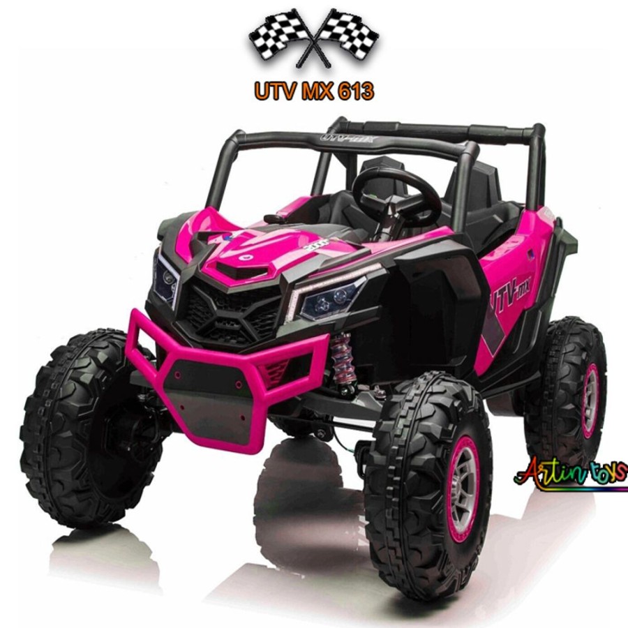 24 V 4Wd 600 W Beach Buggy Utv Mx 613 Pink | Artin Toys New