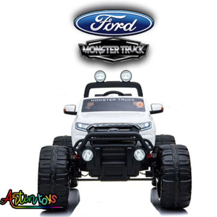 24 V Licensed Ford Ranger Monster For Kids White | Artin Toys Hot