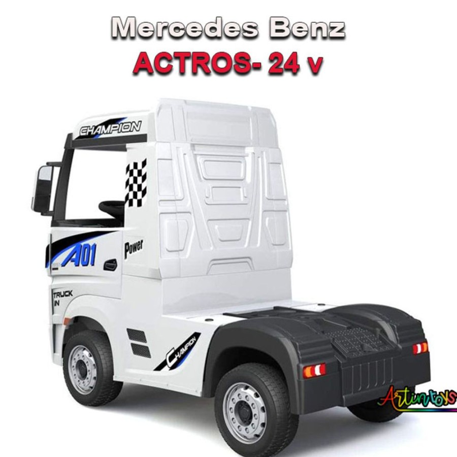 24 V Licensed Mercedes Actros Kids Truck White | Artin Toys New