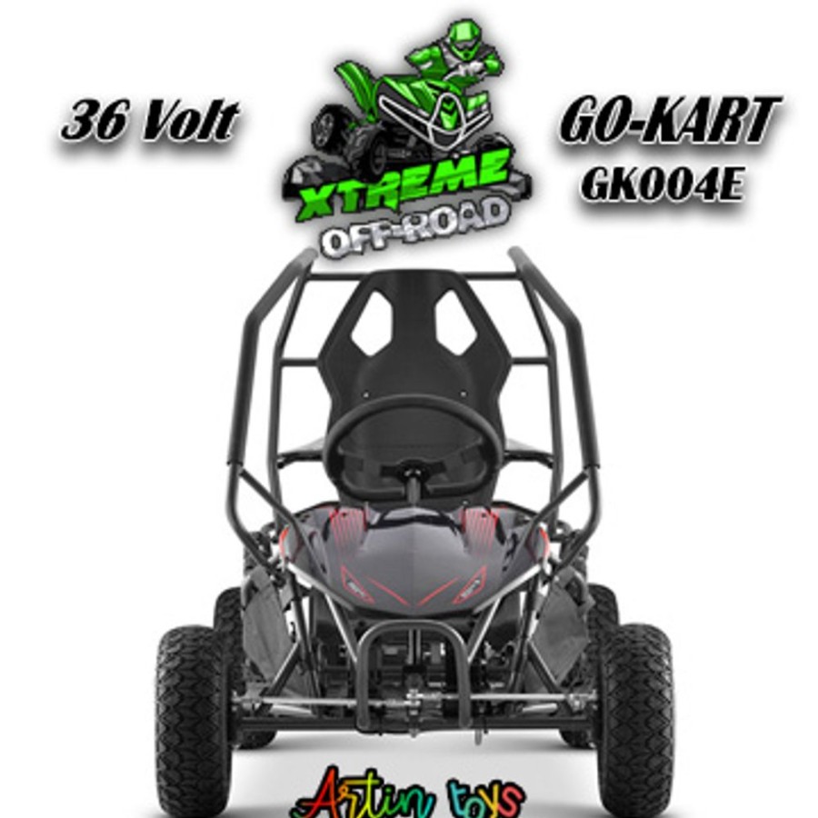 36 V 800W Kids Electric Race Go-Kart Black (G-004E) | Artin Toys Online