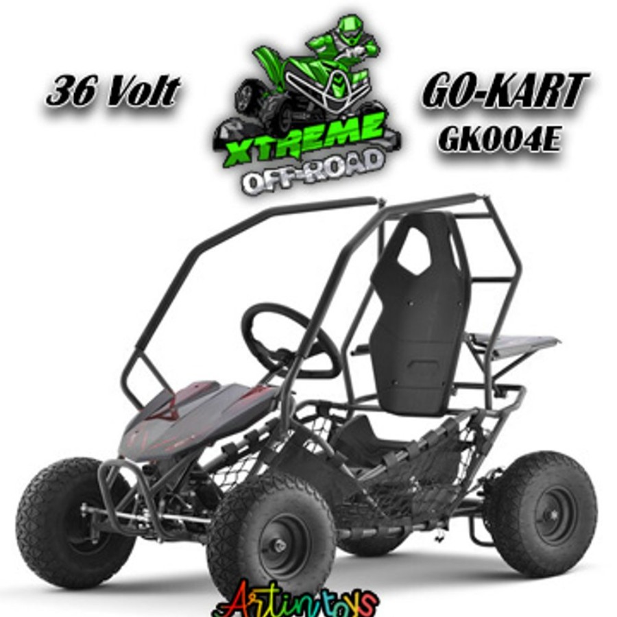 36 V 800W Kids Electric Race Go-Kart Black (G-004E) | Artin Toys Online