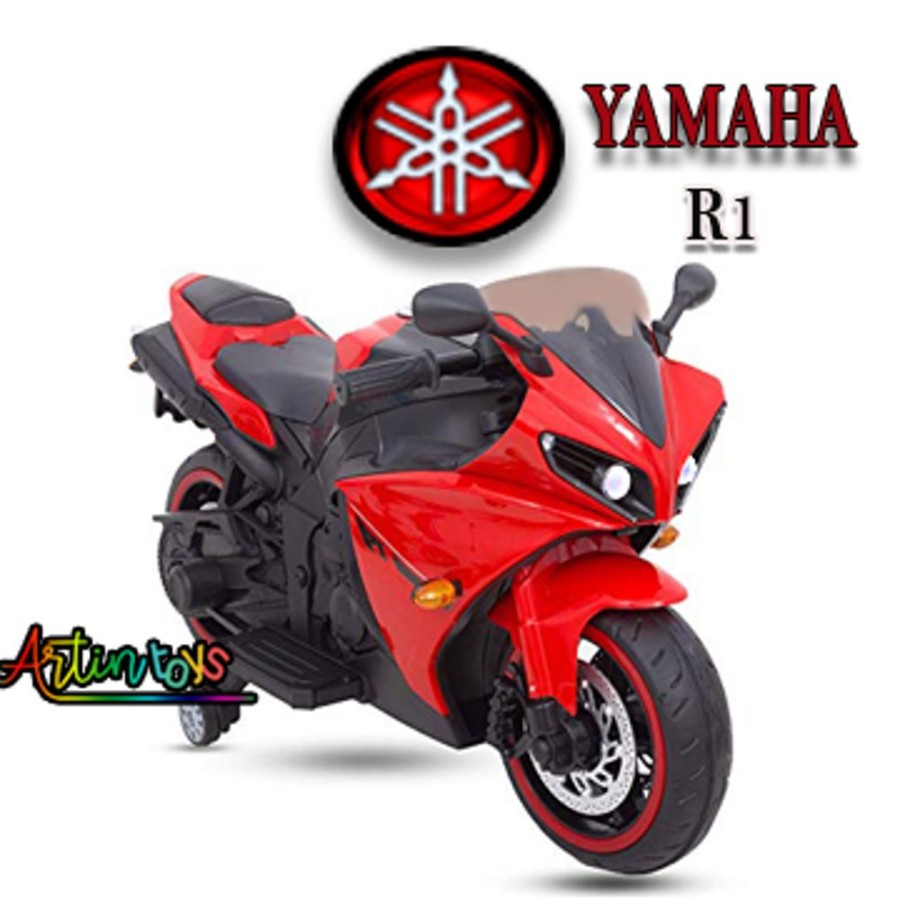 12 V Yamaha R1 Kids Ride On Electric Bike Red | Artin Toys Best