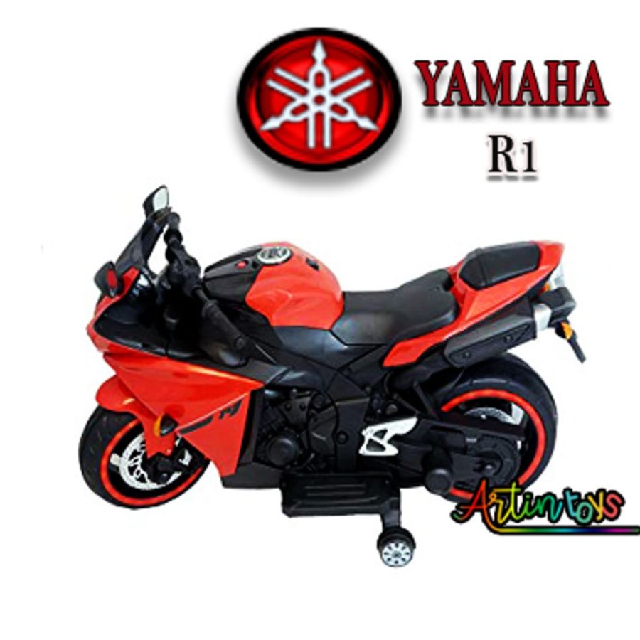 12 V Yamaha R1 Kids Ride On Electric Bike Red | Artin Toys Best