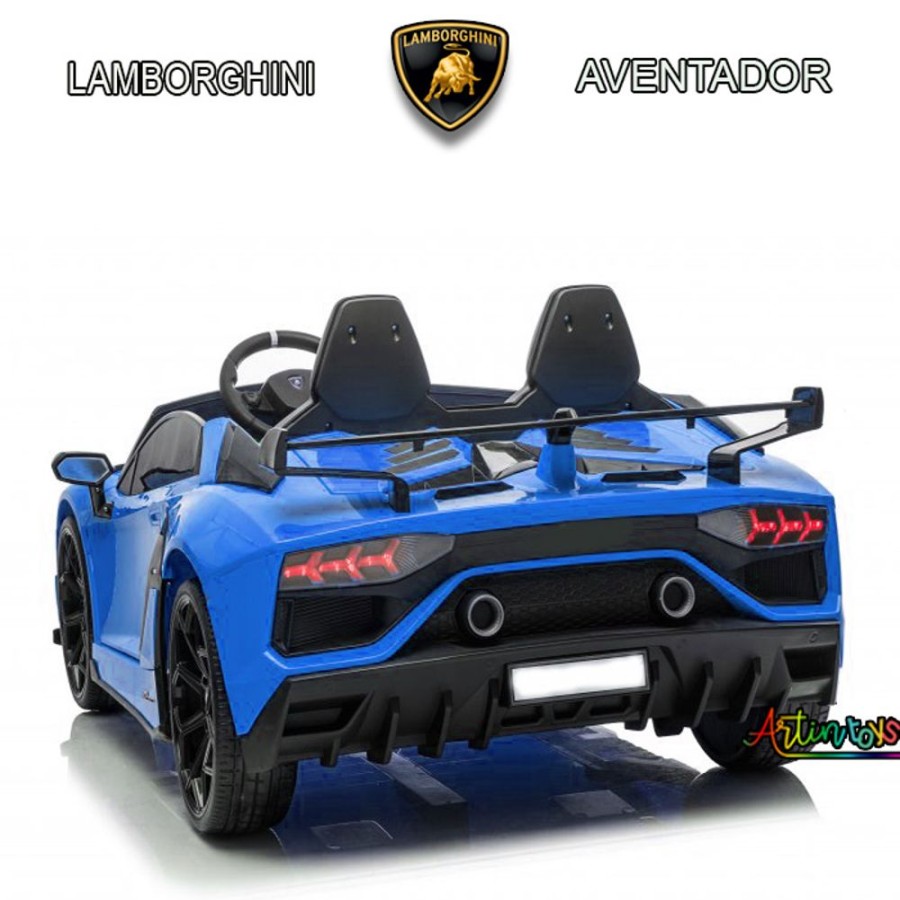 12 V Lamborghini Aventador Kids Ride On Car Blue | Artin Toys Hot