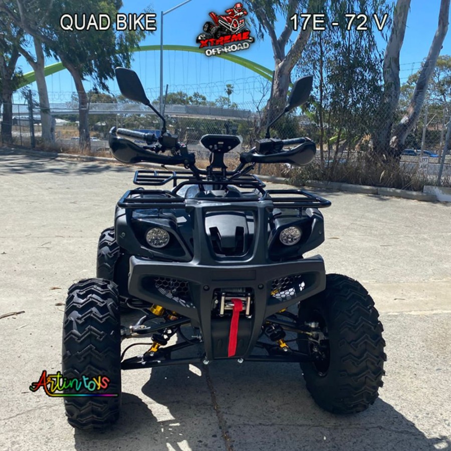 72 V 3000 W Electric Atv Quad Black For Adults (017E) | Artin Toys New