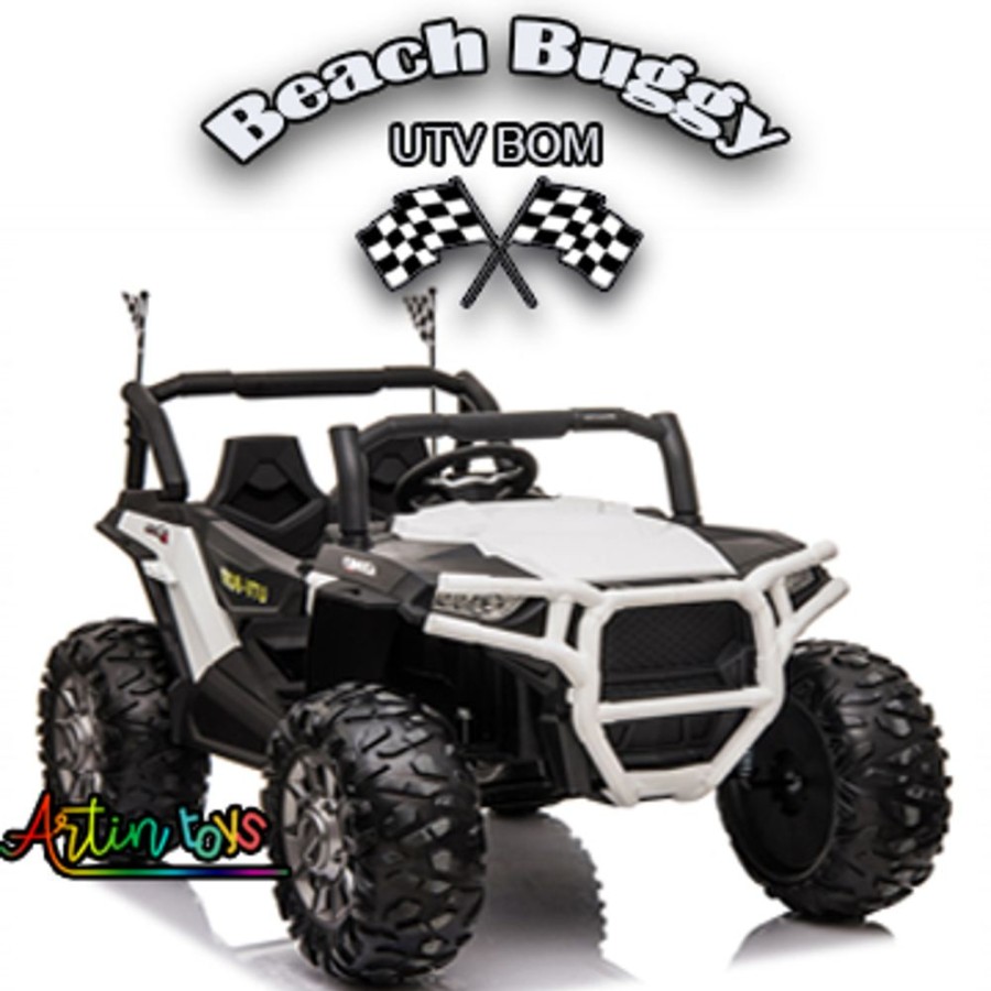 24 V 400 W Beach Buggy Utv Bom Ride On Car White | Artin Toys Online