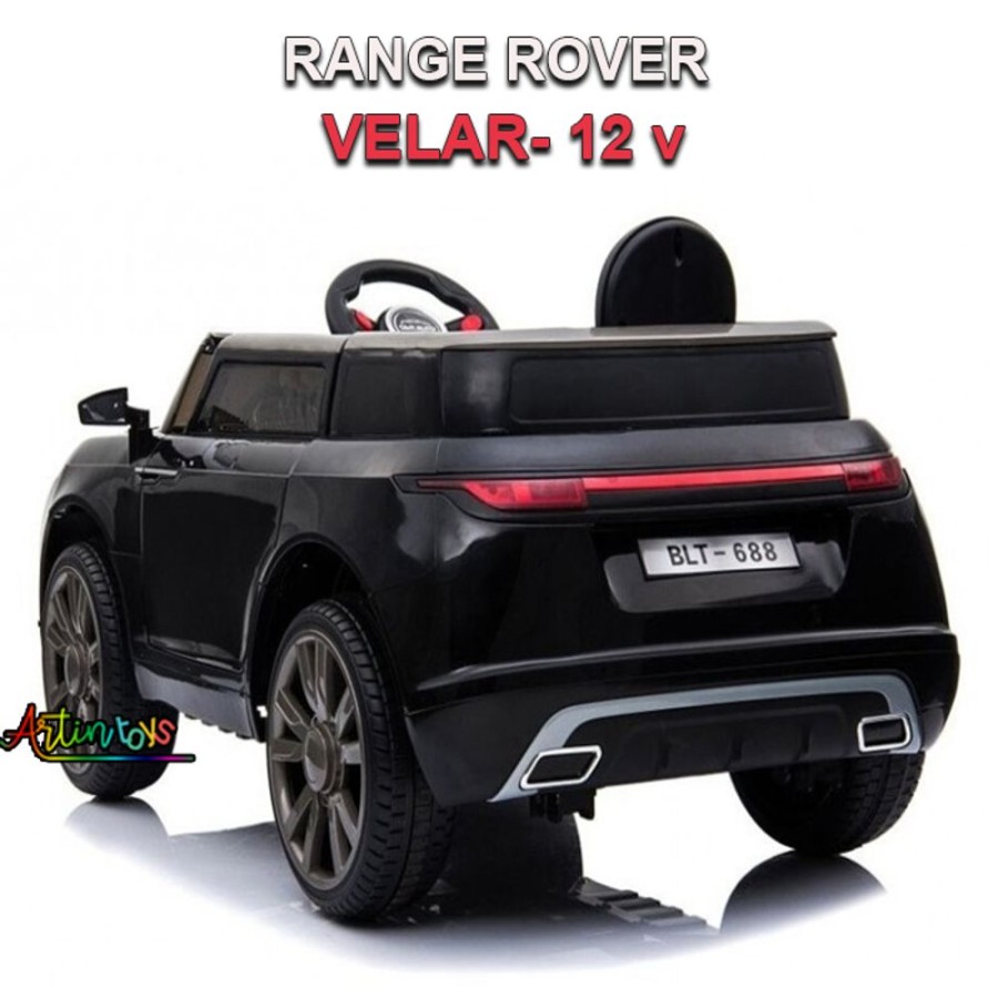 12 V Range Rover Velar Kids Ride On Car Black | Artin Toys New