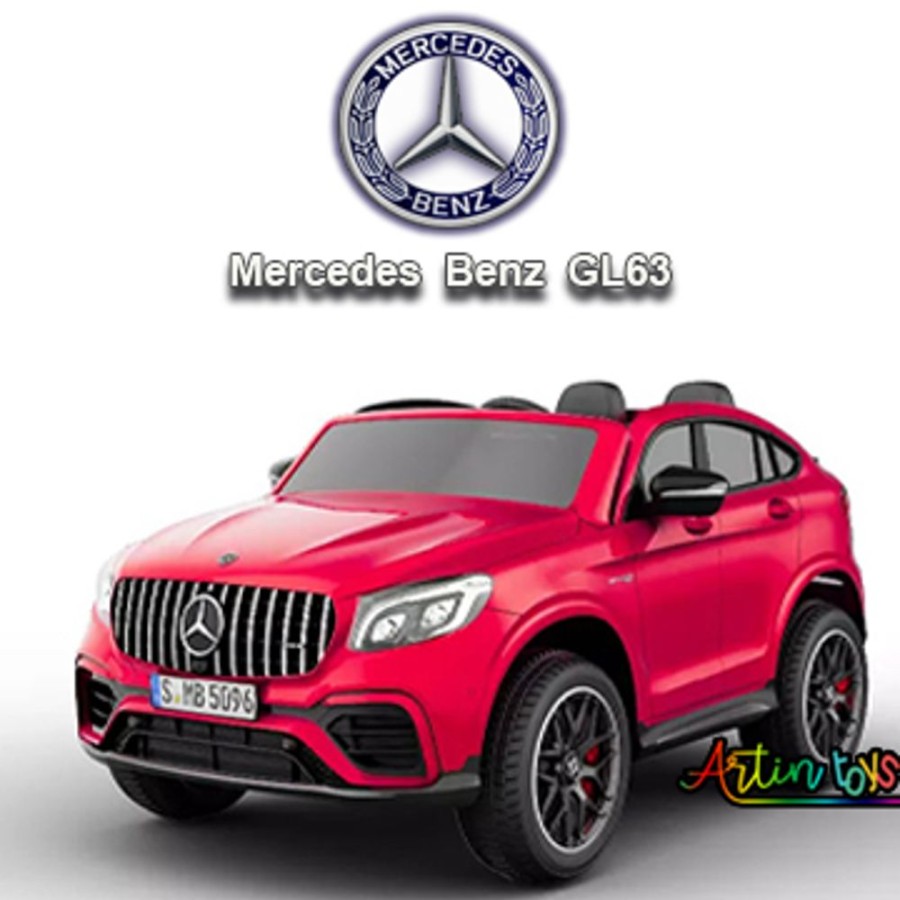 12 V Licensed Mercedes Gl63 Kids Ride On Car Red | Artin Toys Online