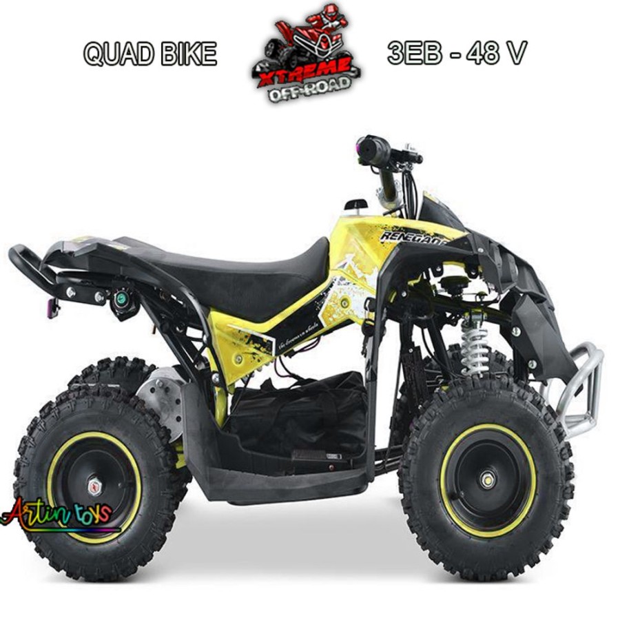 48 V 1060 W Mega Atv Race-X Quad Bike Yellow | Artin Toys Clearance