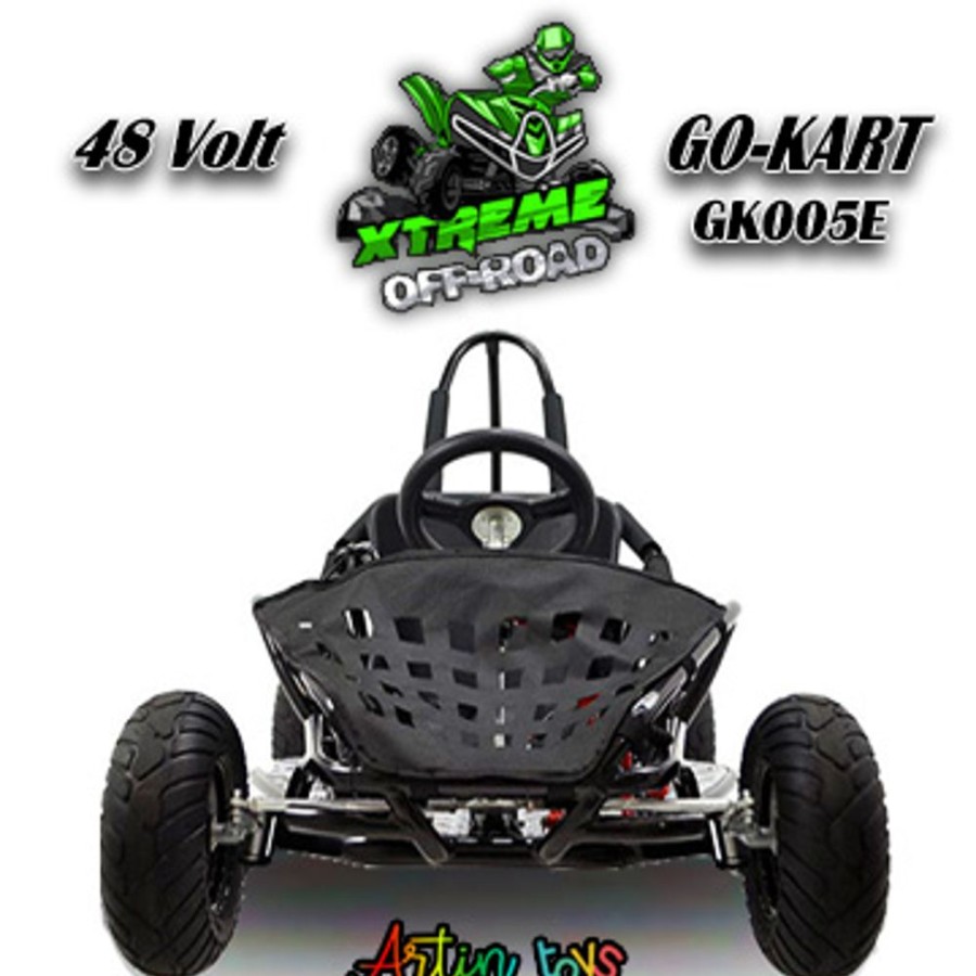 48 V 1000 W Electric Race Go-Kart Black (Gk-01) | Artin Toys Best