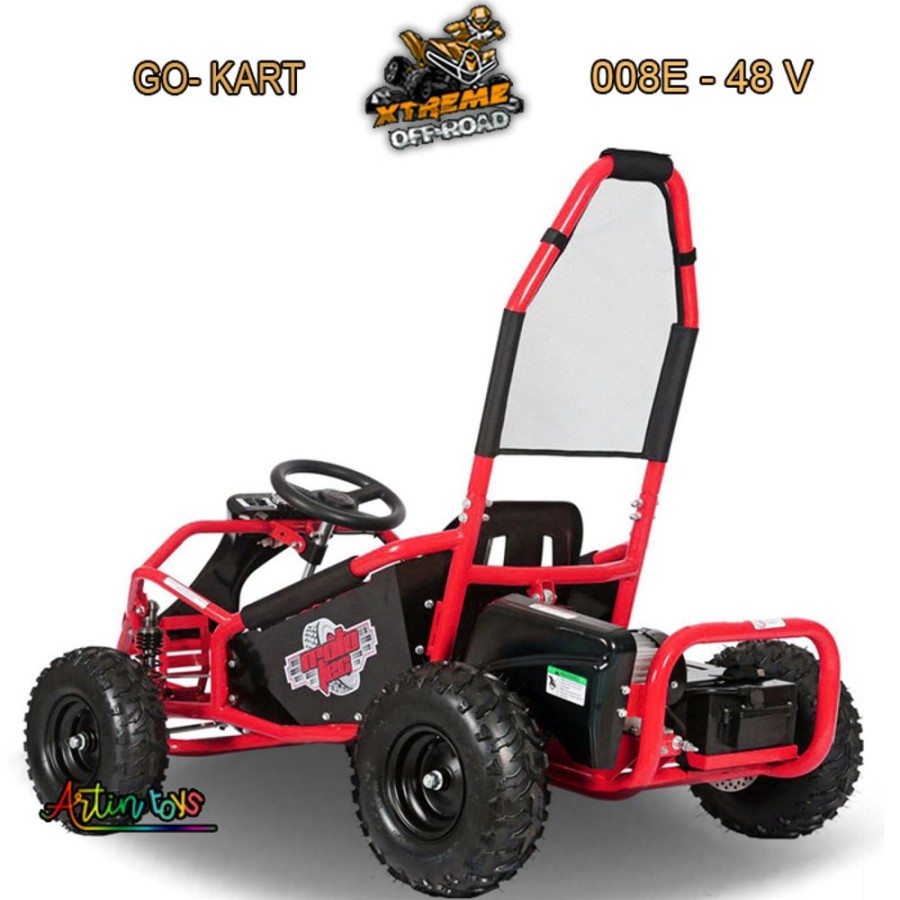 48 V 1000 W Electric Race Go-Kart Red (Gk-008E) | Artin Toys Wholesale