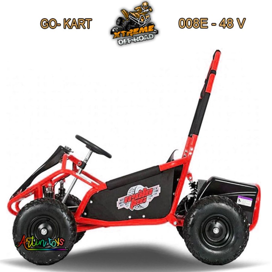 48 V 1000 W Electric Race Go-Kart Red (Gk-008E) | Artin Toys Wholesale