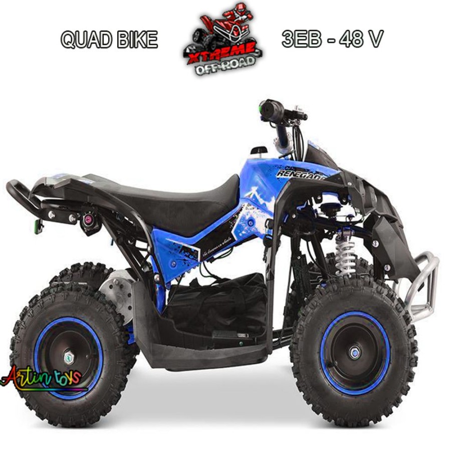 48 V 1060 W Mega Atv Race-X Quad Bike Blue | Artin Toys New