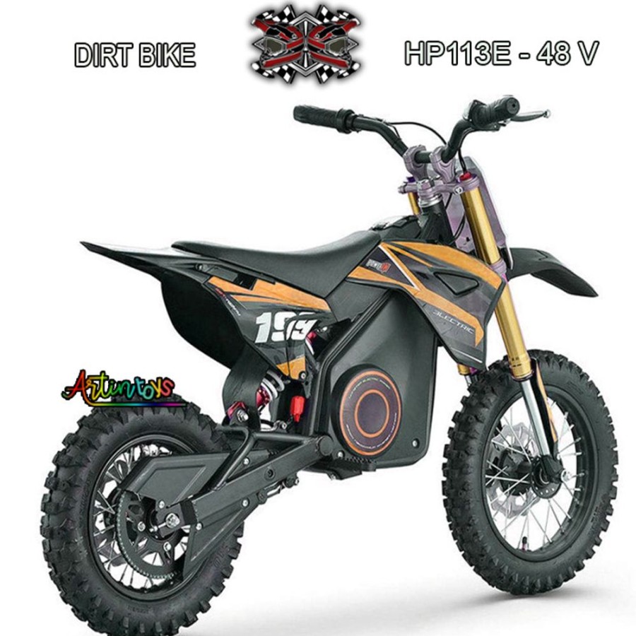 48 V 1300 W Off Road Electric Dirt Bike Orange (Hp-113) | Artin Toys Clearance