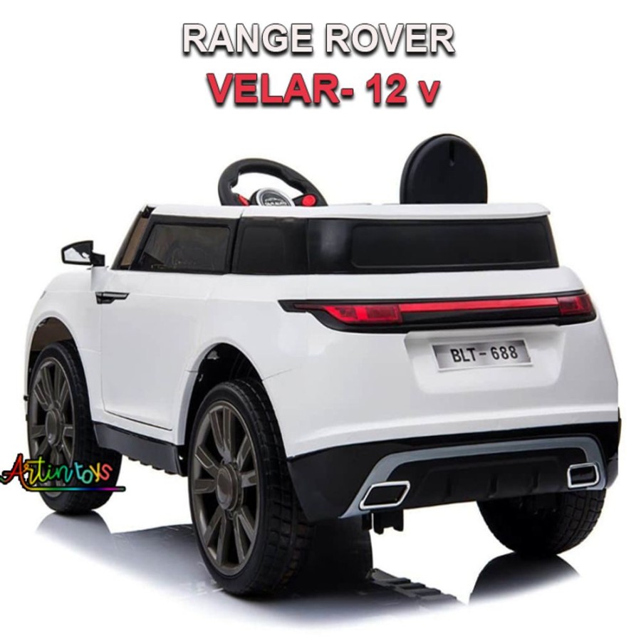 12 V Range Rover Velar Kids Ride On Car White | Artin Toys Wholesale