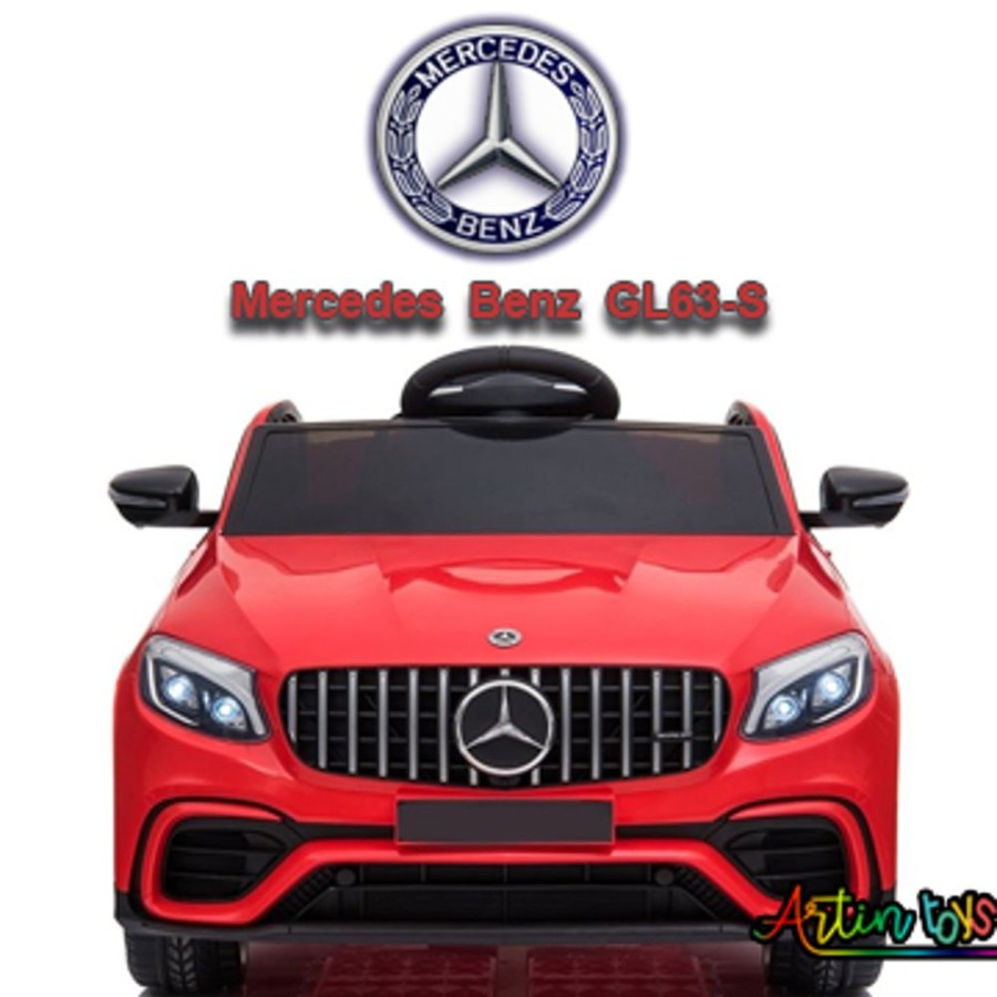 12 V Licensed Mercedes Gl63-S Kids Electric Car Red | Artin Toys Hot