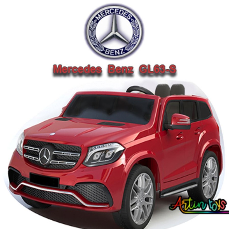 12 V Licensed Mercedes Gl63-S Kids Electric Car Red | Artin Toys Hot