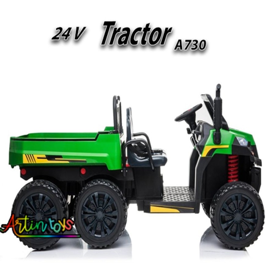 24 V 480 W Tractor A730 Kids Car Green | Artin Toys Clearance