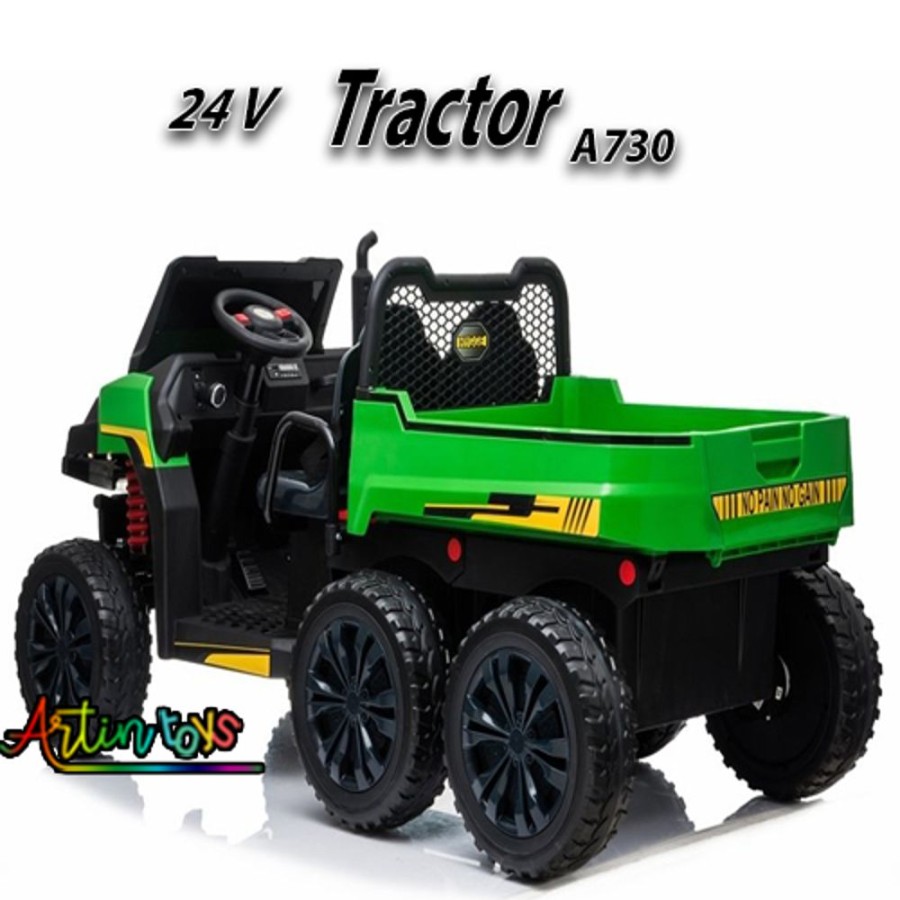 24 V 480 W Tractor A730 Kids Car Green | Artin Toys Clearance