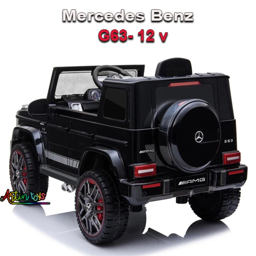 12 V Licensed Mercedes G63 Kids Car Black | Artin Toys Clearance