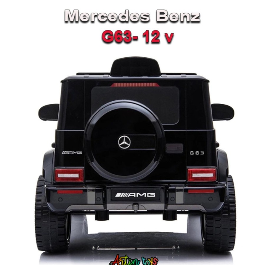 12 V Licensed Mercedes G63 Kids Car Black | Artin Toys Clearance