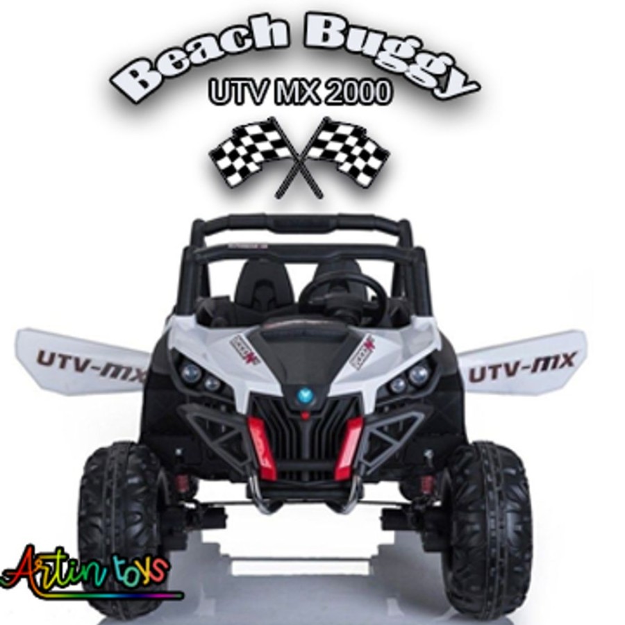 24 V 400 W Beach Buggy Utv Mx Kids Ride On Car White | Artin Toys Hot