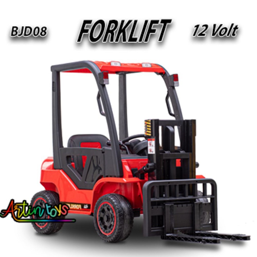 12 V 110 W Forklift Kids Electric Car Red | Artin Toys Online