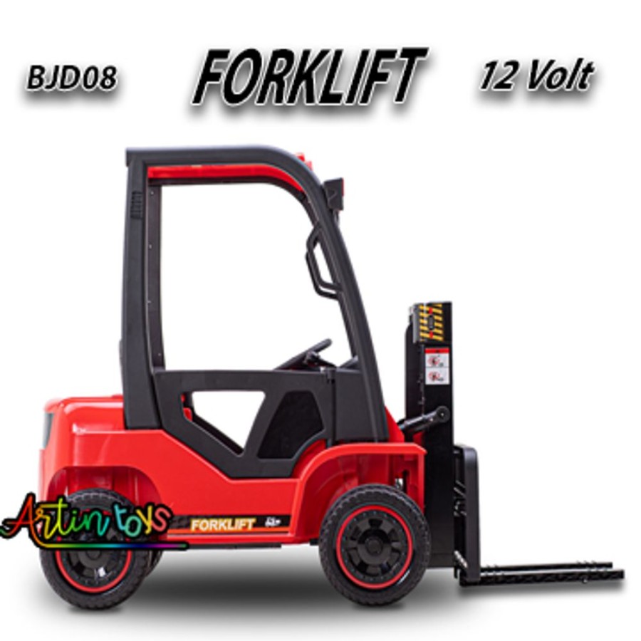 12 V 110 W Forklift Kids Electric Car Red | Artin Toys Online