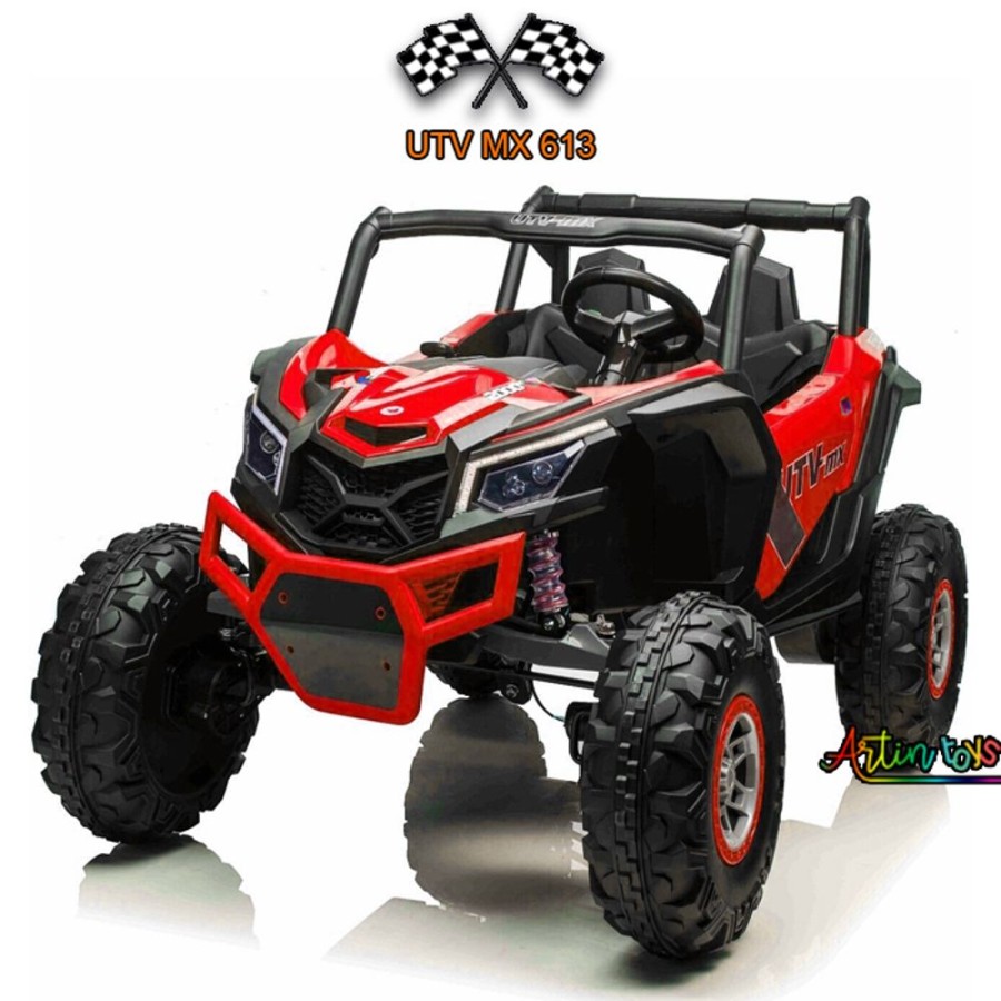 24 V 4Wd 600 W Beach Buggy Utv Mx 613 Red | Artin Toys Best