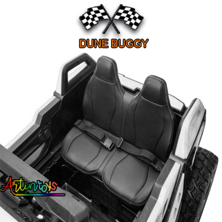 600 W 24 V Beach Buggy Dune Kids Ride On Car White | Artin Toys Clearance