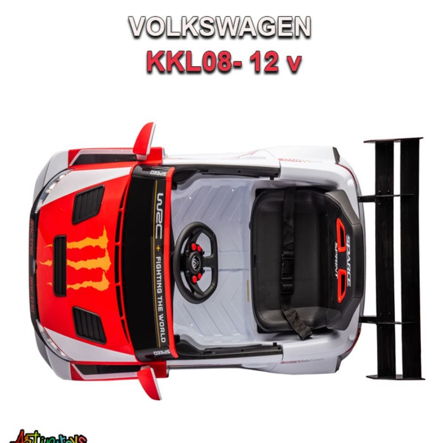 12 V Volkswagen Kkl-08 Kids Sport Car Red | Artin Toys Hot