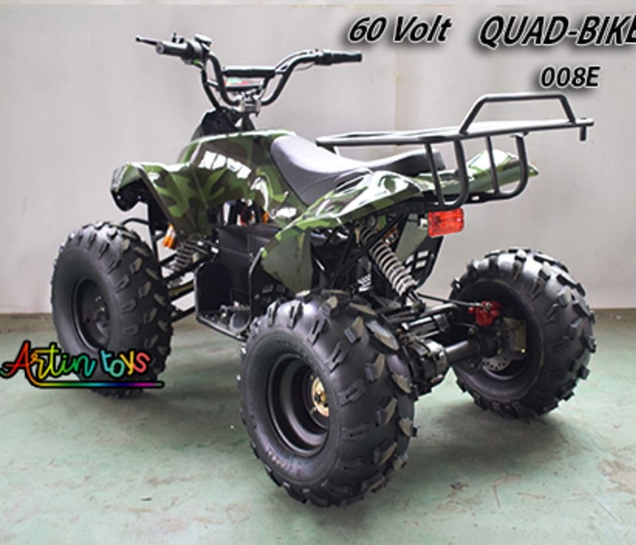 60 V 1200 W Electric Atv Quad Green Camo For Adults (008E) | Artin Toys Wholesale