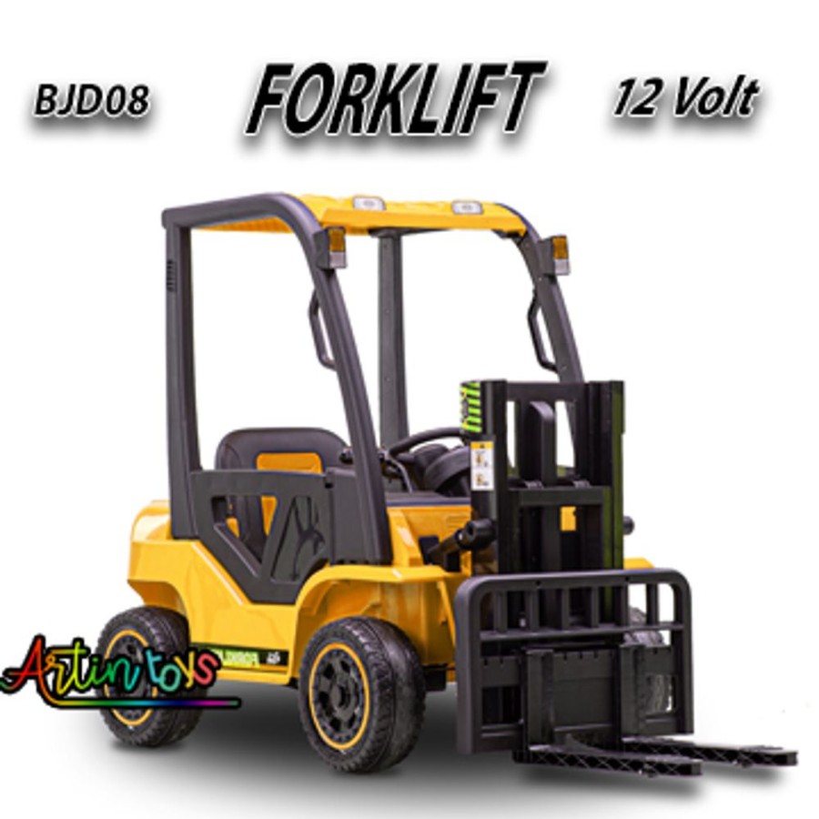 12 V 110 W Forklift Kids Electric Car Yellow | Artin Toys Online