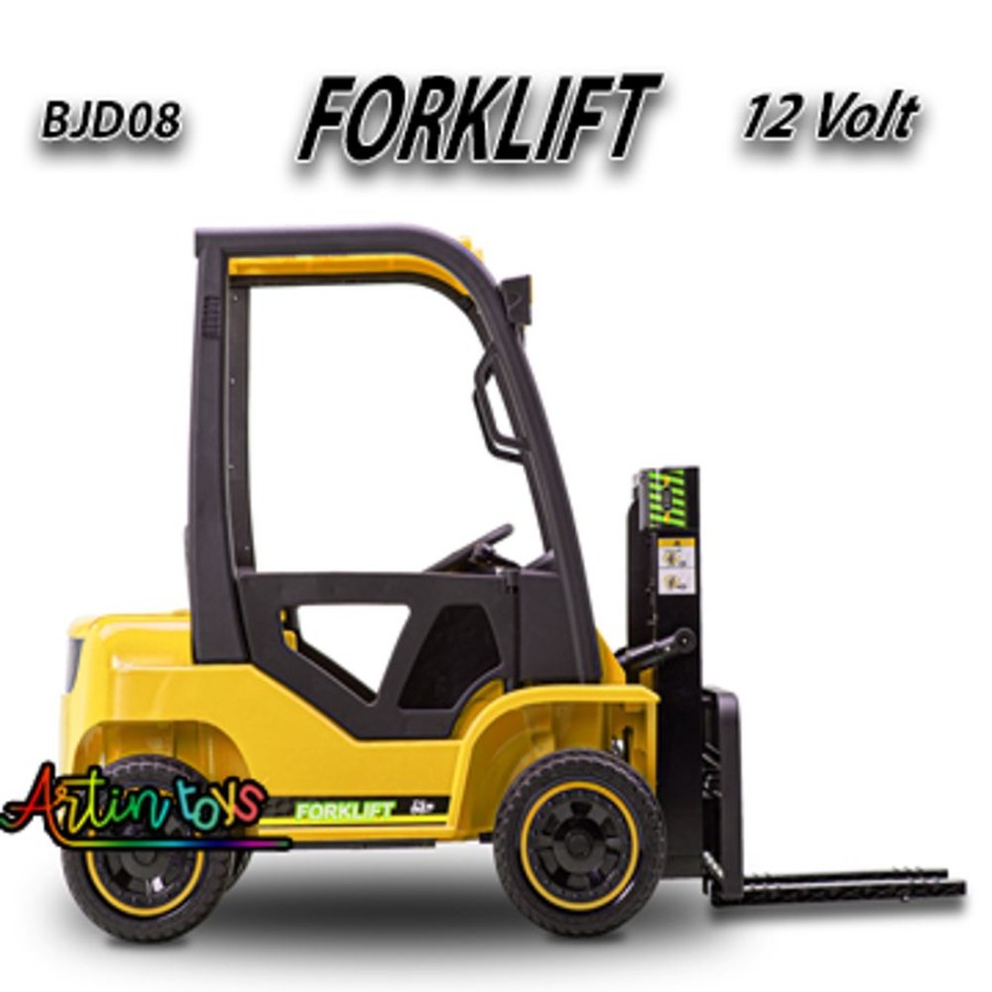 12 V 110 W Forklift Kids Electric Car Yellow | Artin Toys Online