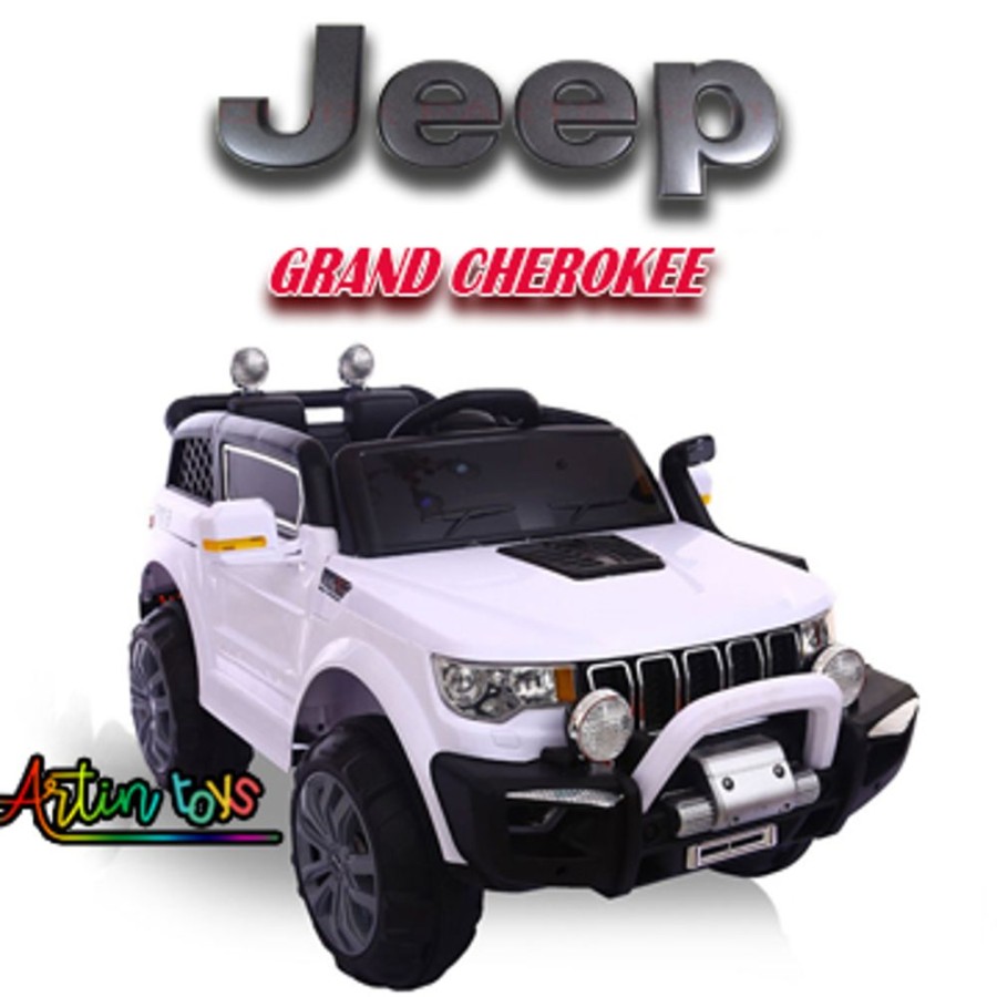 12 V Jeep Grand Cherokee Kids Ride On Car White | Artin Toys Hot