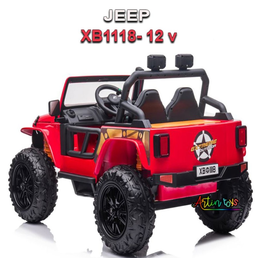 12 V Jeep Xb-1118 Kids Ride On Car Red | Artin Toys Best