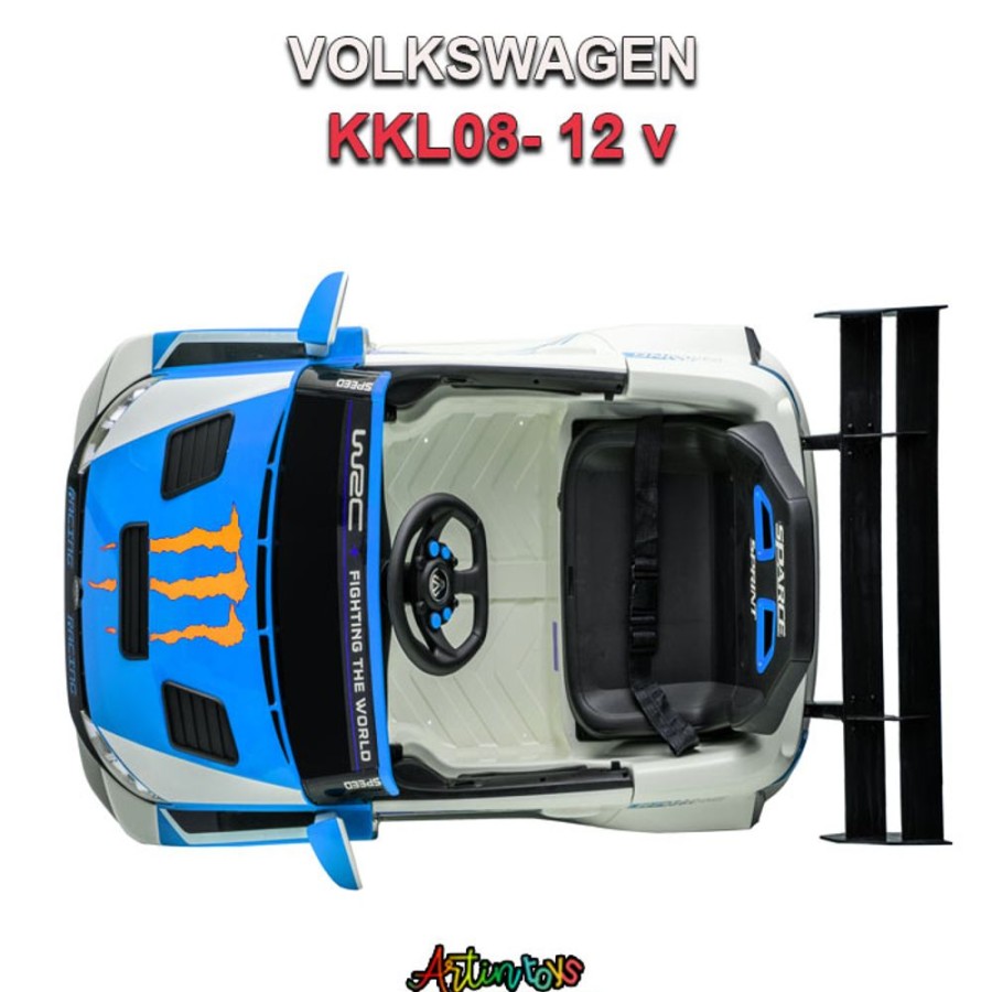 12 V Volkswagen Kkl-08 Kids Sport Car Blue | Artin Toys Clearance