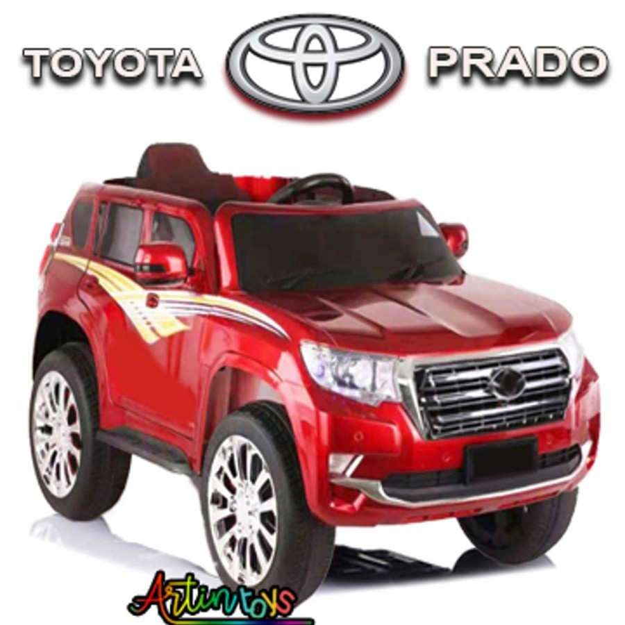 12 V Toyota Prado Kids Ride On Car Red | Artin Toys Wholesale