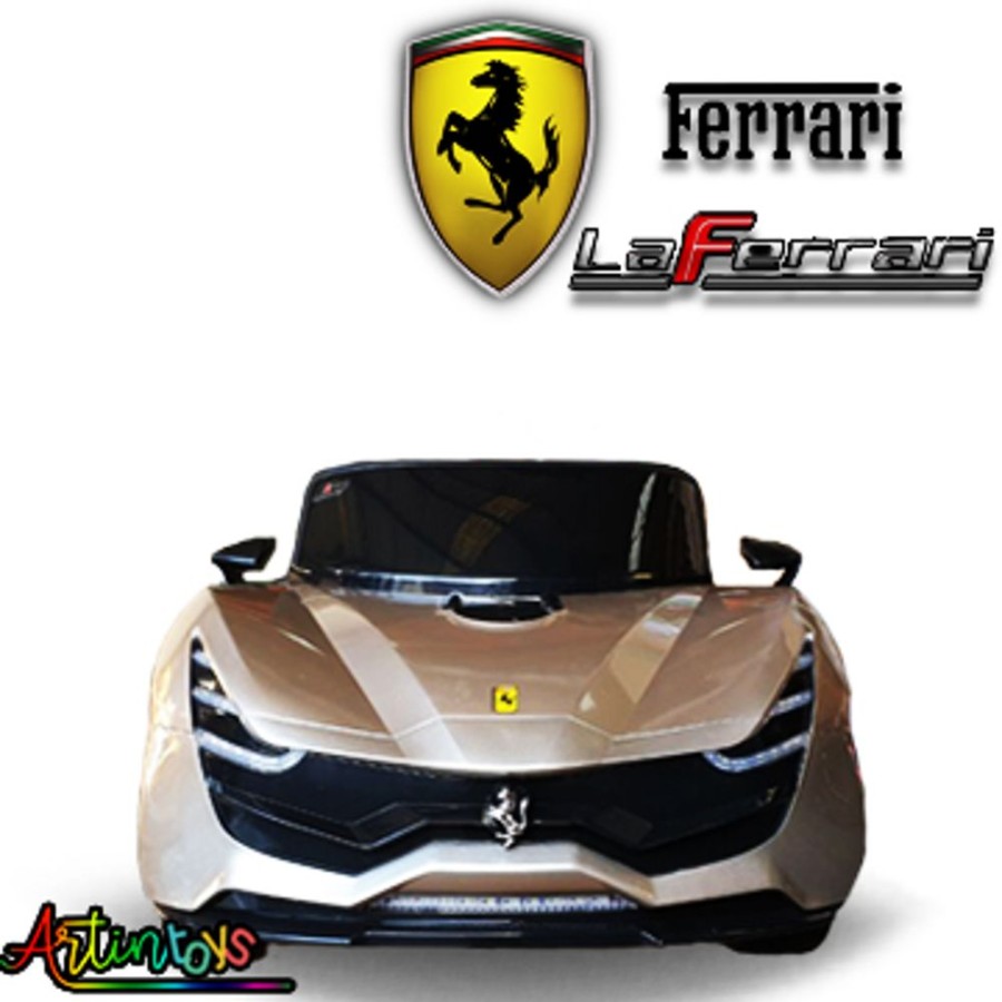 12 V Ferrari La Ferrari Kids Car Champagne Gold | Artin Toys Best