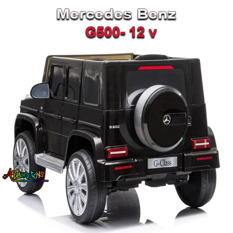 12 V Licensed Mercedes G500 Kids Car Black | Artin Toys Clearance