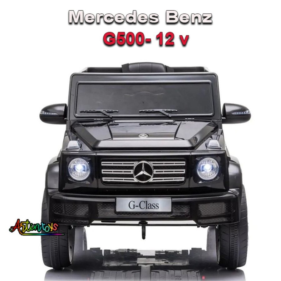 12 V Licensed Mercedes G500 Kids Car Black | Artin Toys Clearance