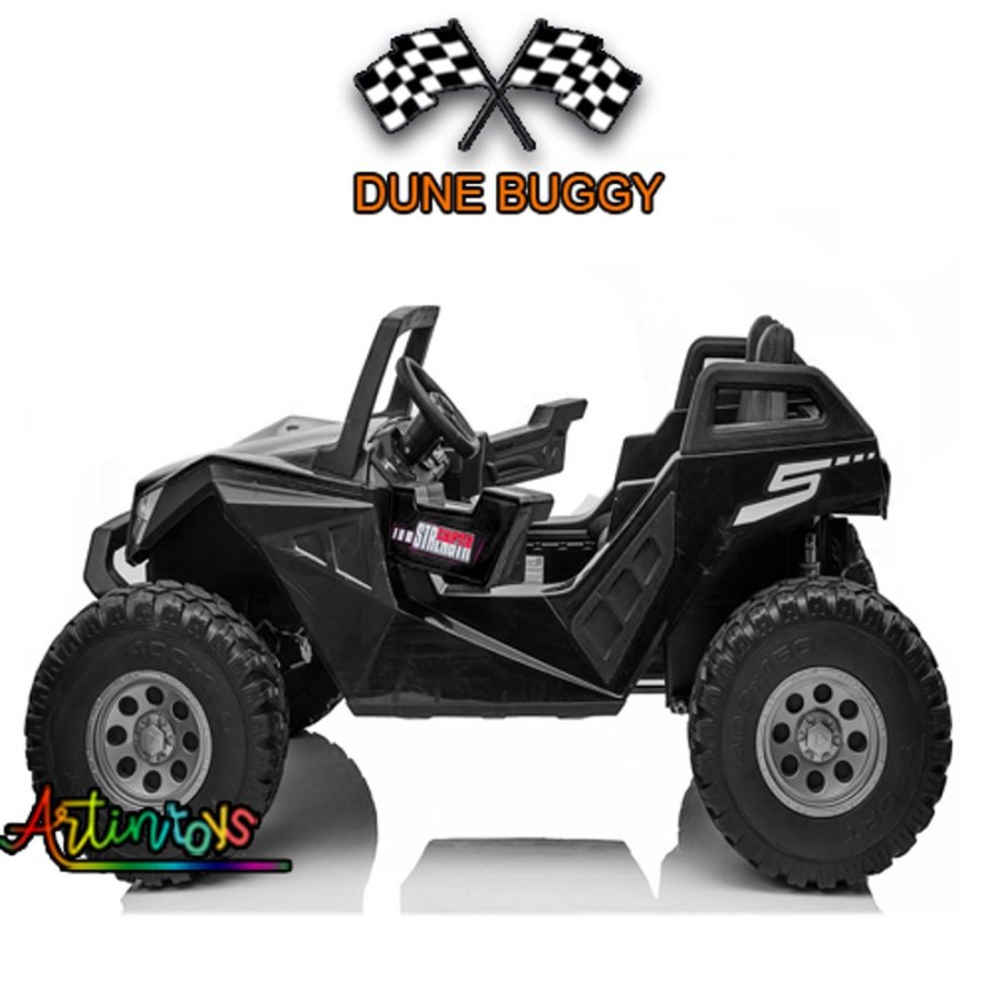 600 W 24 V Beach Buggy Dune Kids Ride On Car Black | Artin Toys Clearance