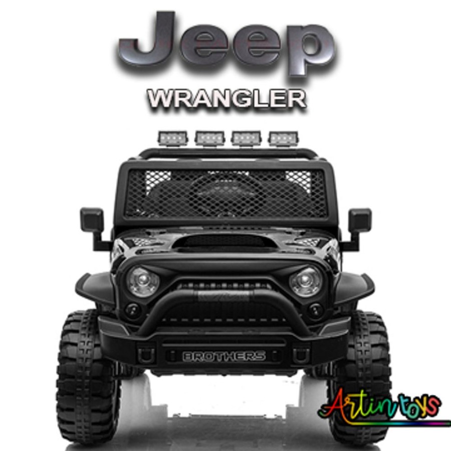 12 V Jeep Wrangler Kids Ride On Car Black | Artin Toys New