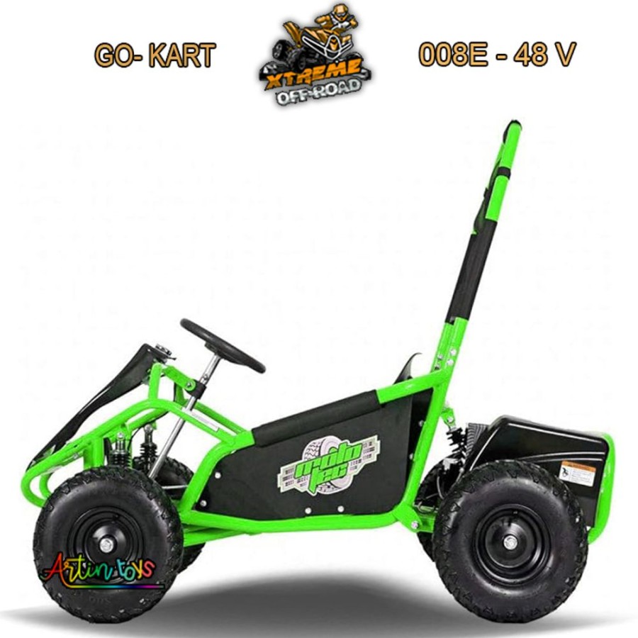 48 V 1000 W Ride On Go-Kart Green (Gk-008E) | Artin Toys Wholesale