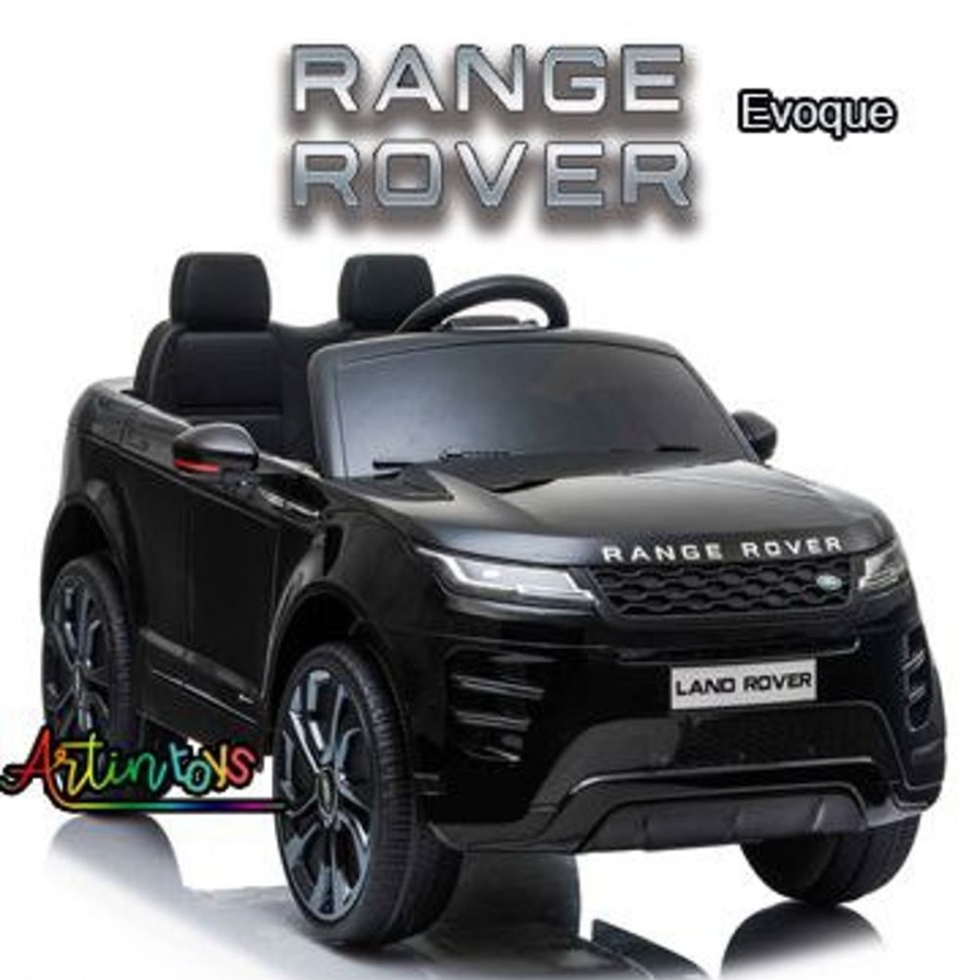 12 V Range Rover Evoque Ride On Car Black | Artin Toys Wholesale