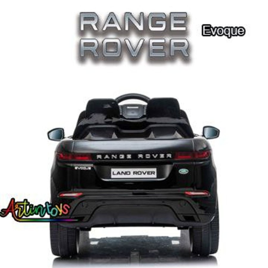 12 V Range Rover Evoque Ride On Car Black | Artin Toys Wholesale