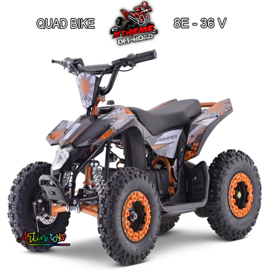 36 V 1000 W Kids Electric Quad Black-Orange (8E) | Artin Toys New