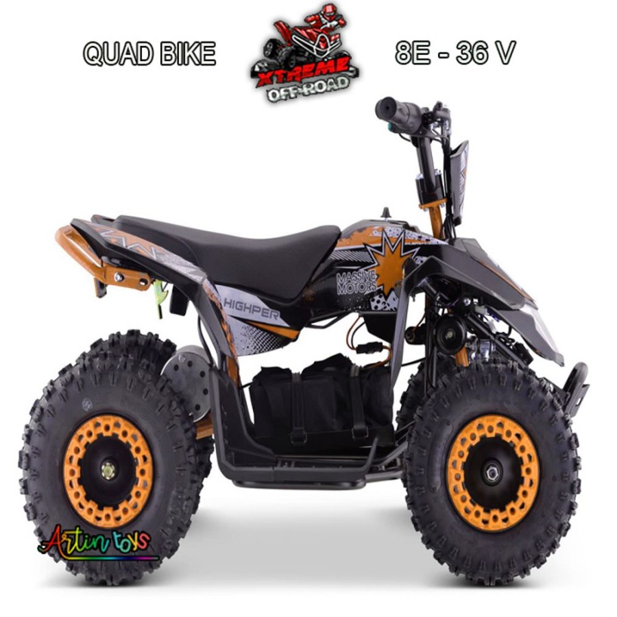 36 V 1000 W Kids Electric Quad Black-Orange (8E) | Artin Toys New